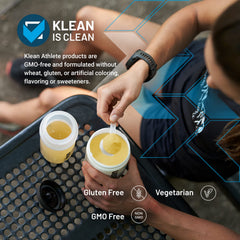 Scoop of Klean Essential Aminos + HMB ready to mix.