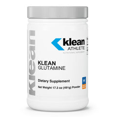 Klean Glutamine bottle pour shows immune and gut health support in action