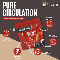 Klerpath mixed with water reveals a vibrant raspberry powder solution.