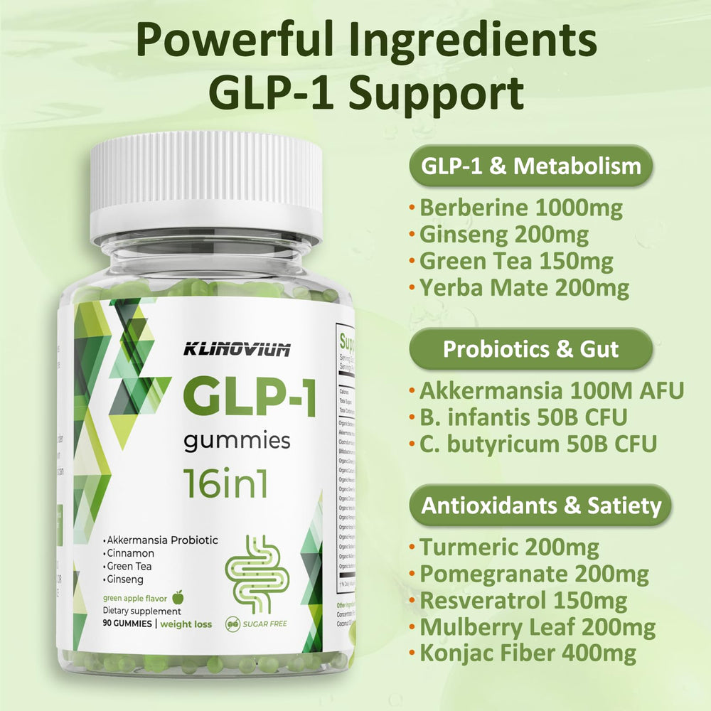 Klinovium GLP1 packaging displayed on a shelf for convenient use.