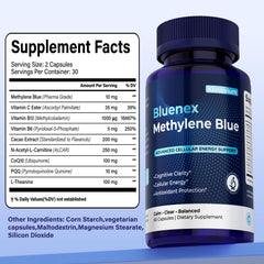 Klinovium ingredients image featuring CoQ10, PQQ, and cacao extract.