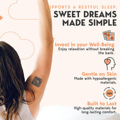 Klova Sleep Patch being applied on the arm for easy overnight use.