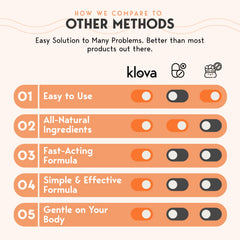 Klova Sleep Patch bottle label featuring ingredients like Ashwagandha and Valerian.