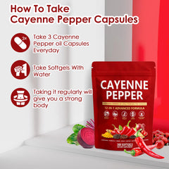 KLUNIZ Cayenne Pepper Softgels packaging on shelf.