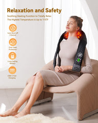 KNQZE foldable-design massager demonstrated for travel and storage