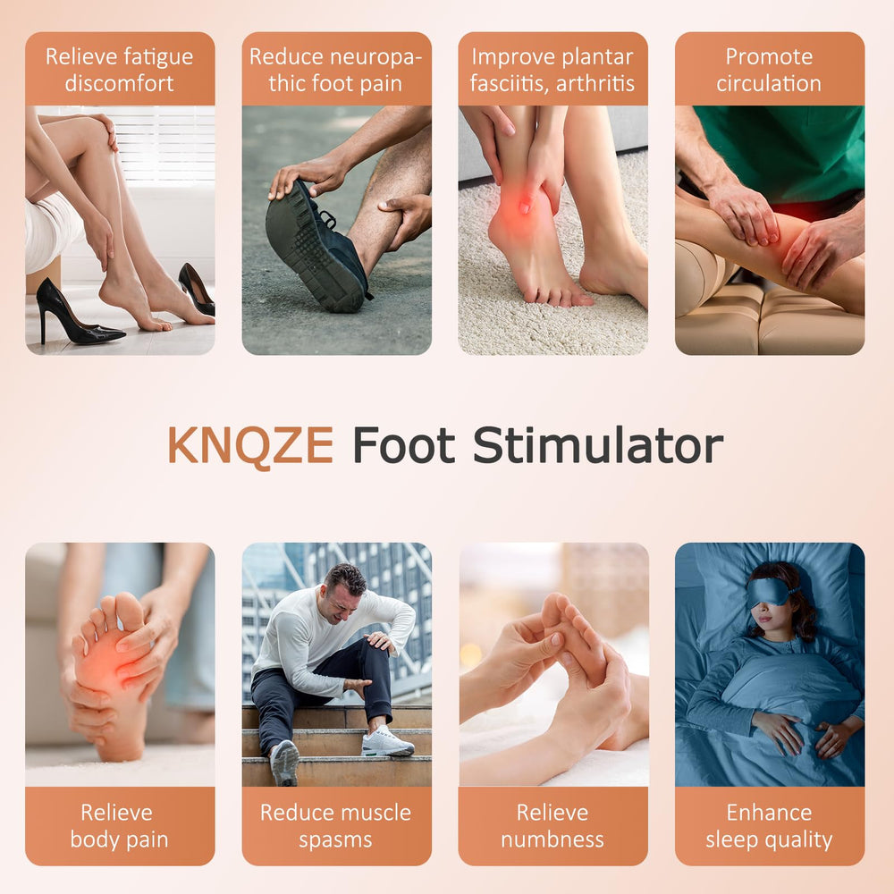 KNQZE Massager with remote and pads simplifies targeted relief.