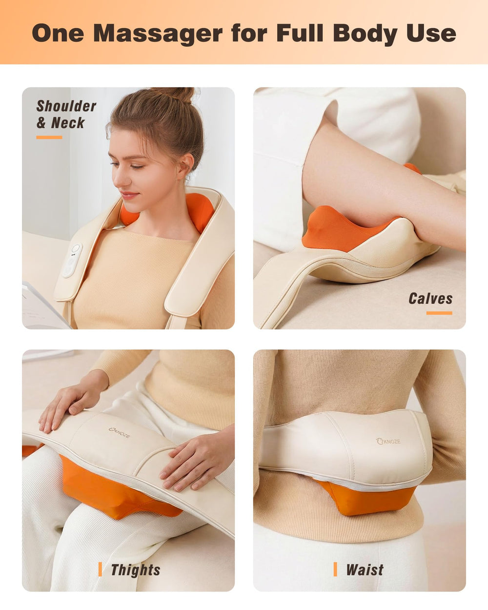 KNQZE two massage modes offer distinct pressure patterns for personalized comfort.