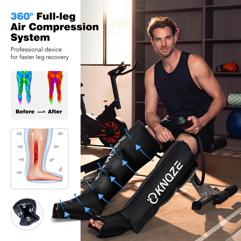 KNQZE upper-calf chamber closeup demonstrates precise pressure targeting.