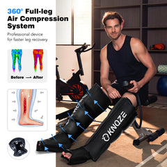 KNQZE upper-calf chamber closeup demonstrates precise pressure targeting.