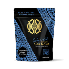 Koa Kava dehydrated green kava powder bag ideal for quick relaxation on the go