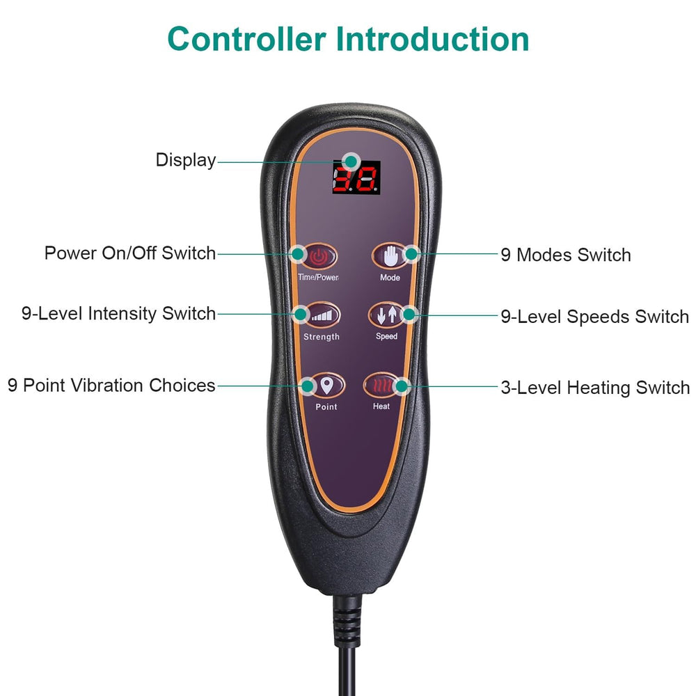Kocaso ten vibration motors illustrating customizable massage intensity.