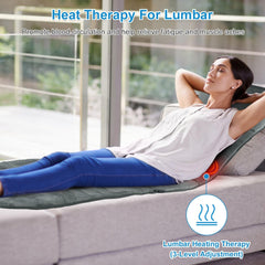 KOCASO heated zones offer three heat levels for lumbar comfort
