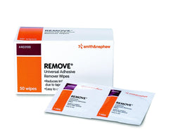 KOIFITA adhesive remover wipe case showing gentle, aloe-infused formula for safe tape removal