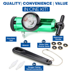 Durable aluminum body with brass core for long-lasting performance.
