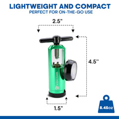 Tubing swivel connectors reduce wear and ensure leaks-free setup.
