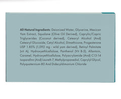 Kokoro Balance Creme label confirms no phytoestrogens and allergen-free ingredients.