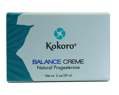Kokoro Balance Creme open jar reveals clean, simple packaging.