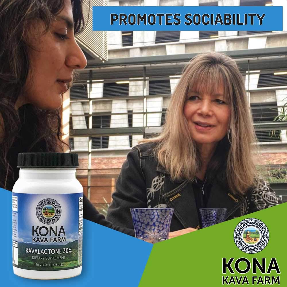 Kona Kava Farm artisan small-batch imagery emphasizes freshness and craft quality