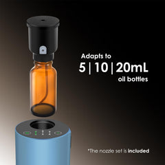 KONCHILE blue diffuser with 7-color LED for ambient lighting and mood