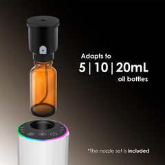KONCHILE waterless diffuser with 7-color LED lights enhancing ambiance