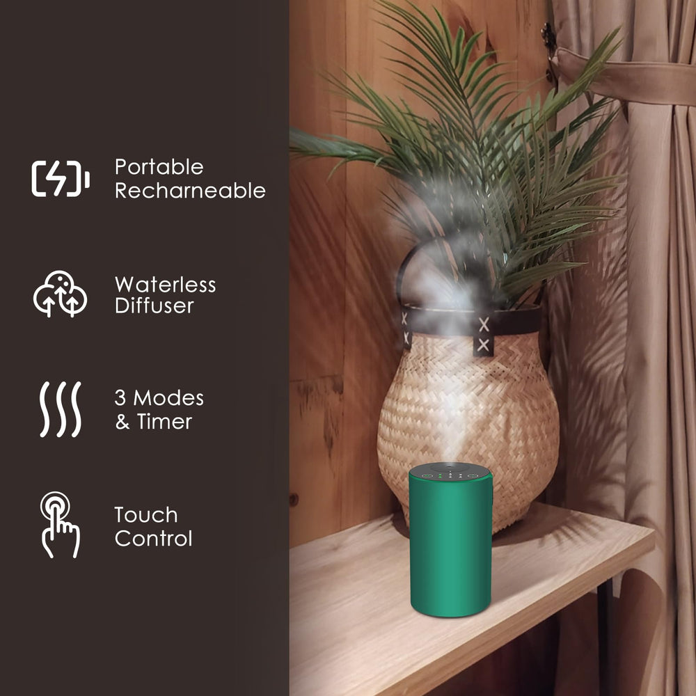KONCHILE Waterless Diffuser compact size fits cupholders and bags