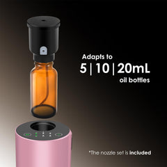 KONCHILE pink waterless diffuser front view for portable home use.