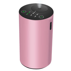 KONCHILE pink waterless diffuser side view highlighting compact, mess-free design.