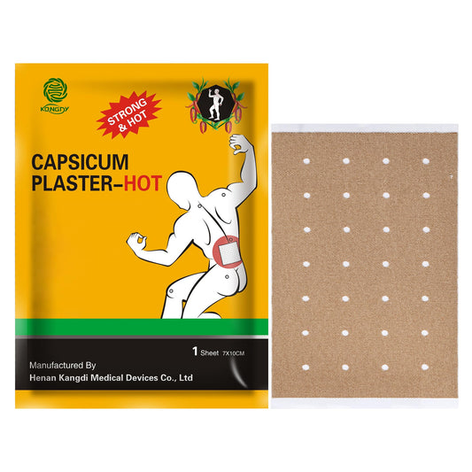 KONGDY Capsaicin Patch 100-count packaging shows bulk supply for home use.