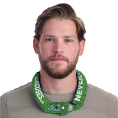 KOOLGATOR cooling neck wrap activation shows easy soak and long-lasting relief during workouts