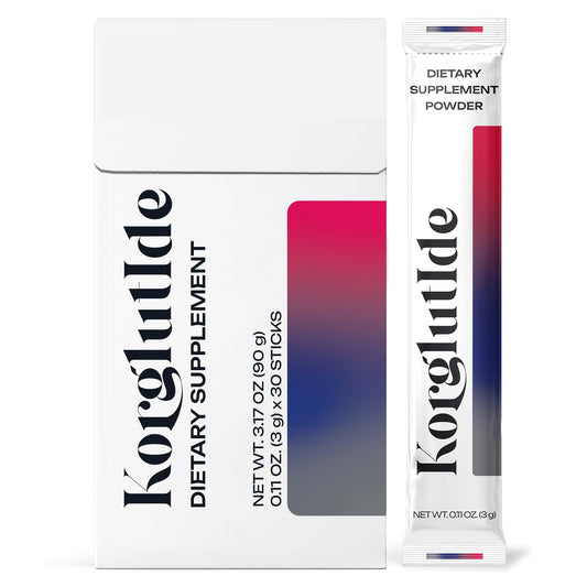 Korglutide daily peptide stick ready for your wellness routine, supports satiety awareness.