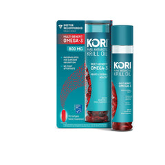 Kori Krill EPA and DHA label emphasizing essential fatty acids.