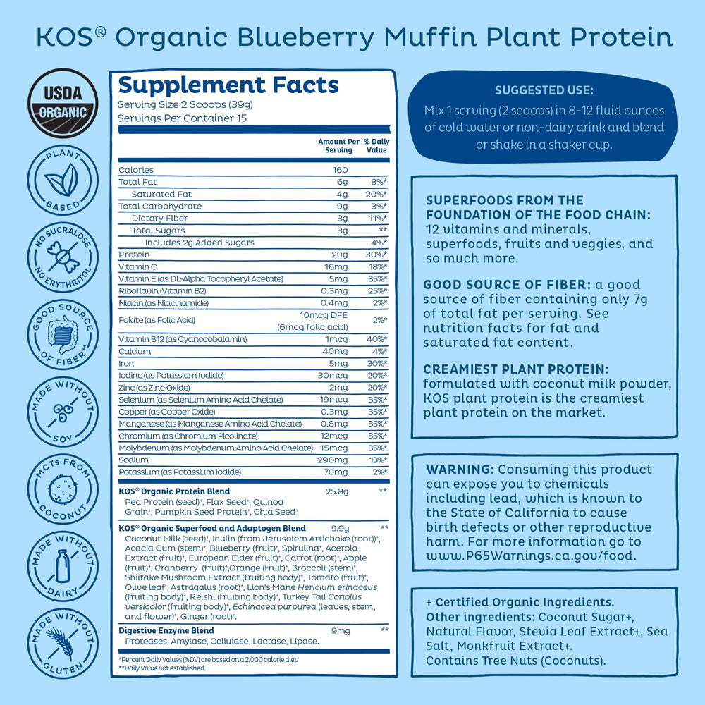 KOS organic certifications on packaging reassure quality