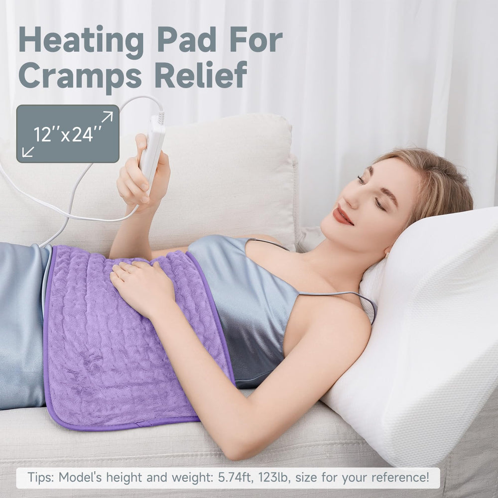 KOT heating pad wraps around neck and shoulders for flexible warmth.