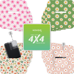 KOVOQ Tandem Mobi adhesive sleeve with flower design for secure skin wear.