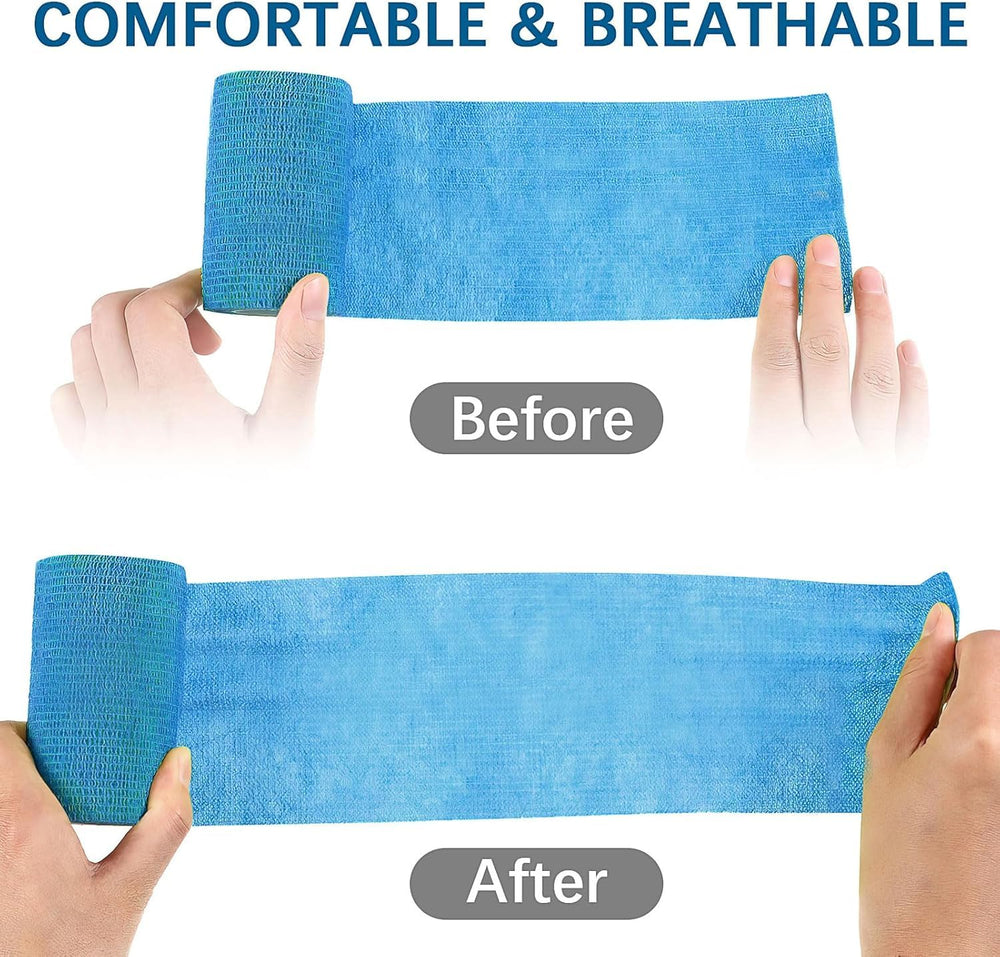 KOYEE wrap on ankle demonstrating breathable, flexible protection for joints.
