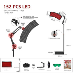 KQO Red Light Therapy Lamp suitable for home or office use