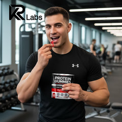 KR Labs gluten-free and non-GMO badges indicate quality.