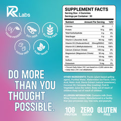 KR Labs Zero Carb Clear Whey Gummies texture close-up showing chewy protein.