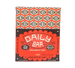 Kreatures of Habit Daily Bar gluten-free label, gluten-free and clean ingredients