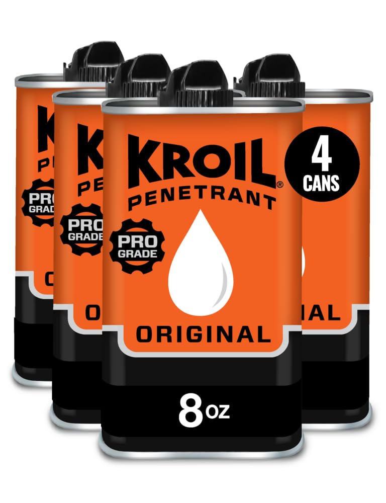 Kroil Original Penetrant 4-pack display showcases industrial strength penetrant.