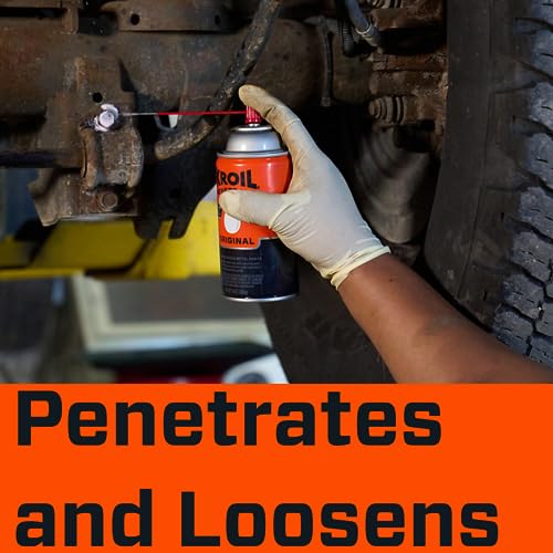 Kroil Original Penetrant applied on rusty nut demonstrates penetrating action.