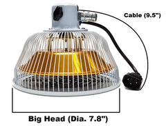 KS TDP replacement head with 33-element mineral coating enhances infrared warmth