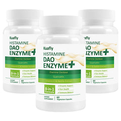 KUAFLY DAO supplement bottle supporting histamine management after meals