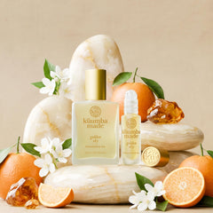 Kuumba Made Golden Sky bottle with alcohol-free base for skin-friendly use