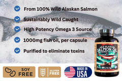 Kwee-Jack Wild Alaskan Salmon Oil softgels ready for daily consumption.