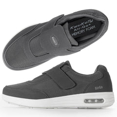 KWUKOTY orthopedic shoes for women in grey seen from the side for support