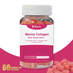 KXKLC Marine Collagen Gummies spoon pouring gummies for easy intake
