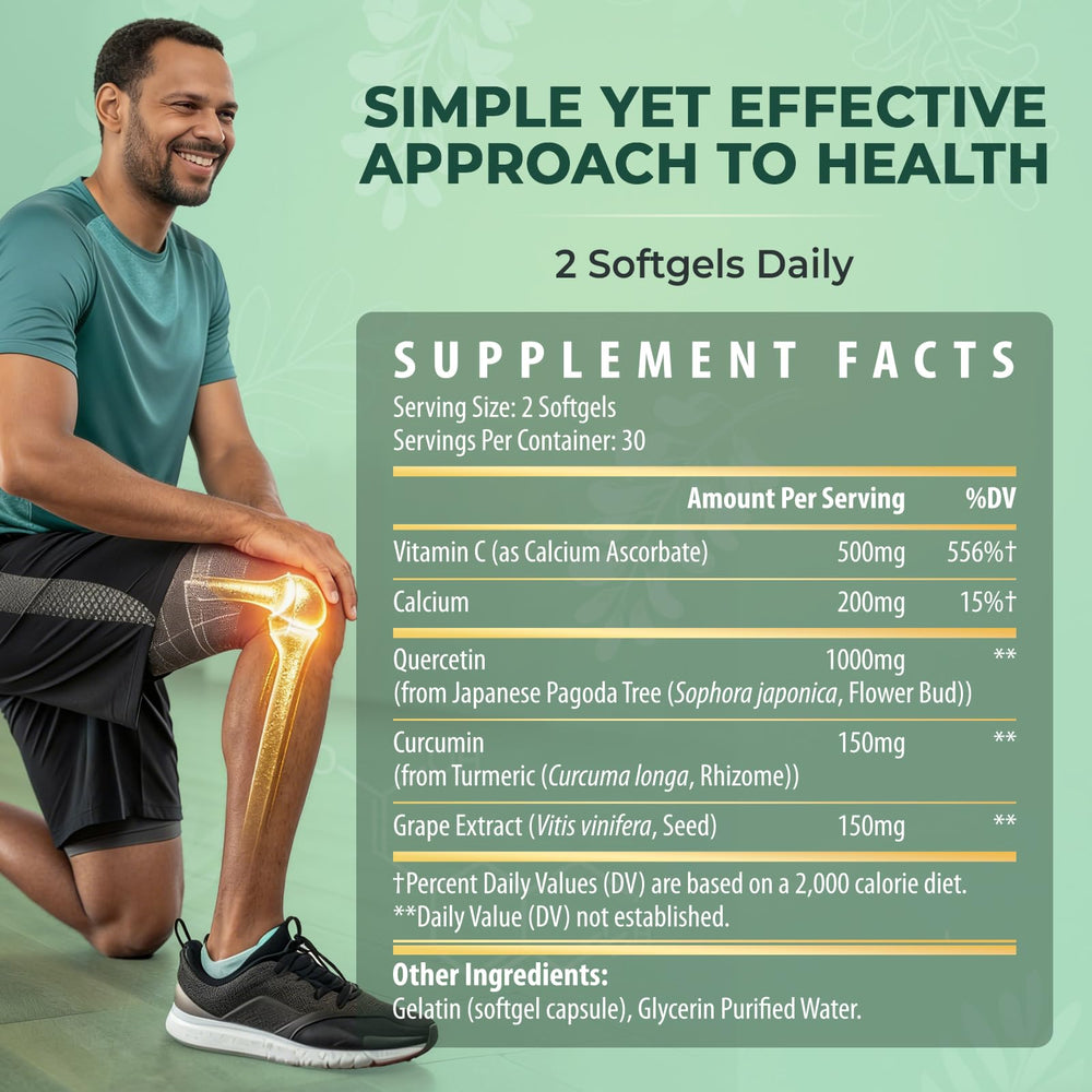 Kynderynl Quercetin 1000mg softgels in daily-use scene for on-the-go routines