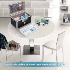 Ideal for camping or travel with secure, portable storage.