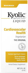 Kyolic Aged Garlic Liquid bottle front view, odorless organic formula.